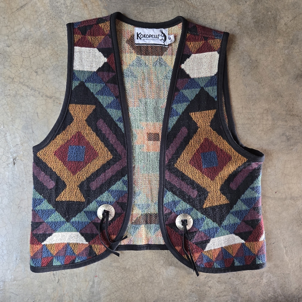 Vintage 90s Woven Vest m